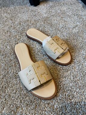 Tory Burch Women's Inez Logo Slide Sandals